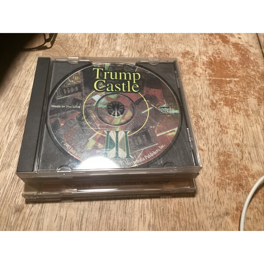 Vintage Trump Castle 3 PC 1992 Capstone Disc Only Casino Game